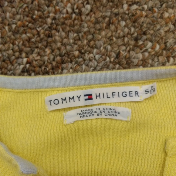 A yellow Tommy Hilfiger long sleeve shirt - Picture 4 of 8